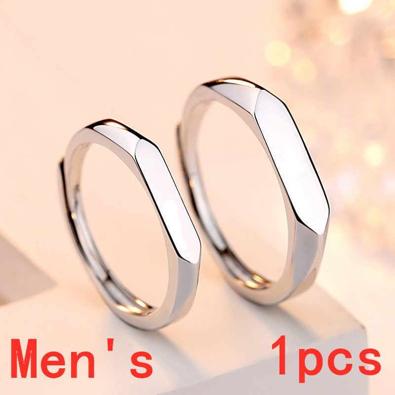 Elegant Smooth Simple RingsS925 Silver WithPlatinum Plating KoreanDesign Tarnish Resistant EverydayRings Women