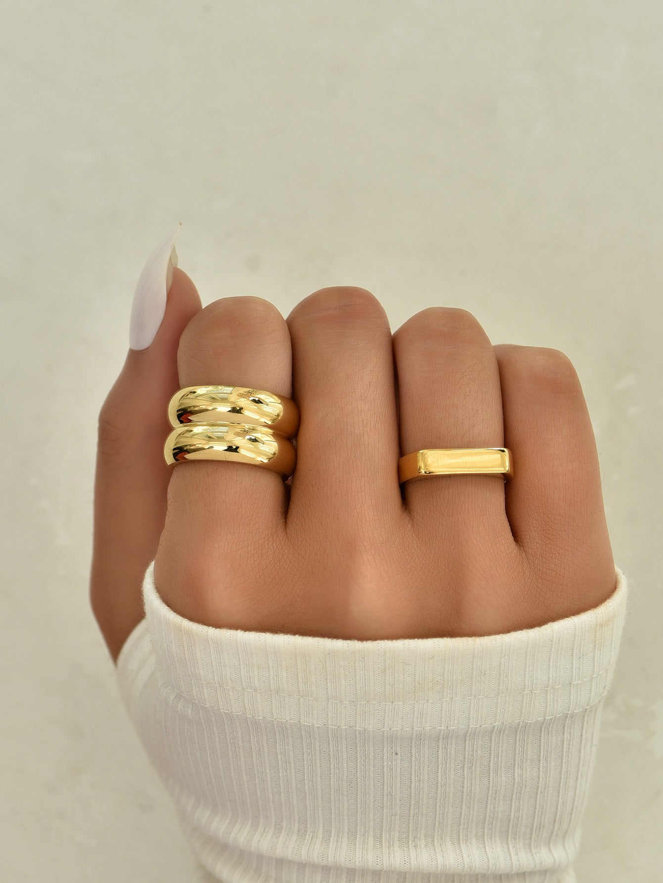 Women Fashion Ring Trendy Design Lightweight Zinc Alloy