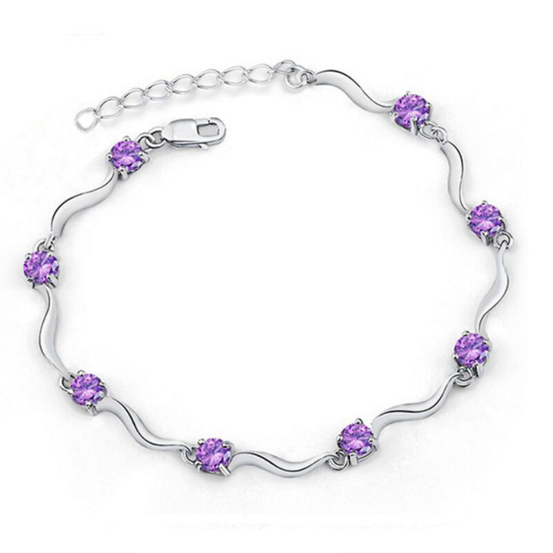 Womens Copper Bamboo Bracelet Geometric Electroplated Jewelry Korean Fashion Anniversary Gift Trade Fair for Travel