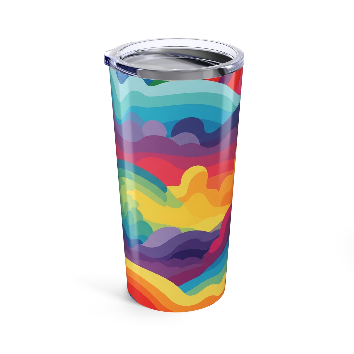 20oz Stainless Steel Tumbler With Vibrant Printed Art Double Wall Vacuum Insulated Travel Mug Leak Proof Thermal