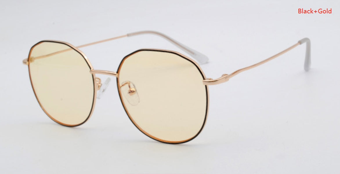 Retro Flat Mirror Sunglasses Plastic Frame 52 Mm Mirror Width 142mm Temple Length Box Package 75g High Quality