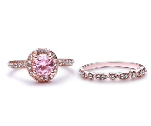 Couple Rings Matching Promise Rings Vintage Fashion Copper Alloy Zircon His And Hers Rings For Couples Classic