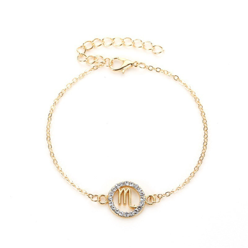 Womens Electroplated Alloy Bracelet Celestial Constellation Jewelry Delicate Design Chic Fashion Bracelet Gift