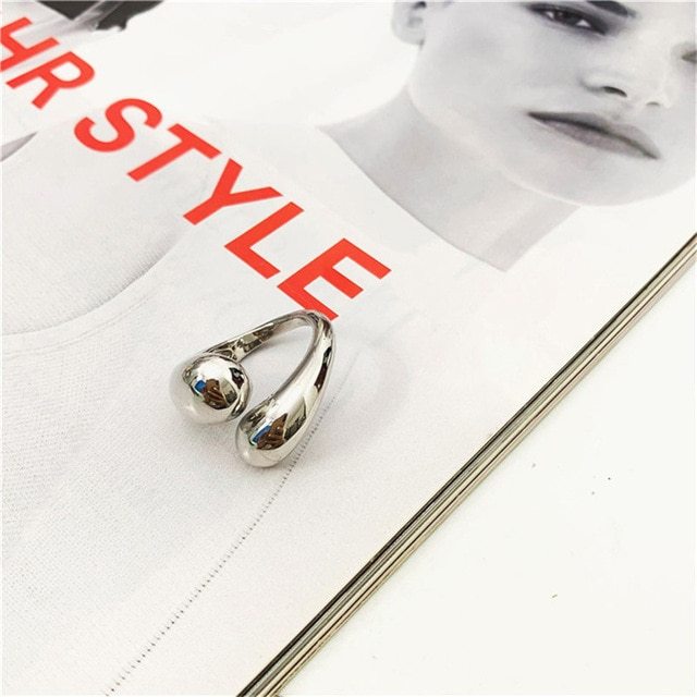 Gold Dome Ring Adjustable Chunky Statement Ring For Women Fashion Jewelry Durable High Quality Everyday Trendy