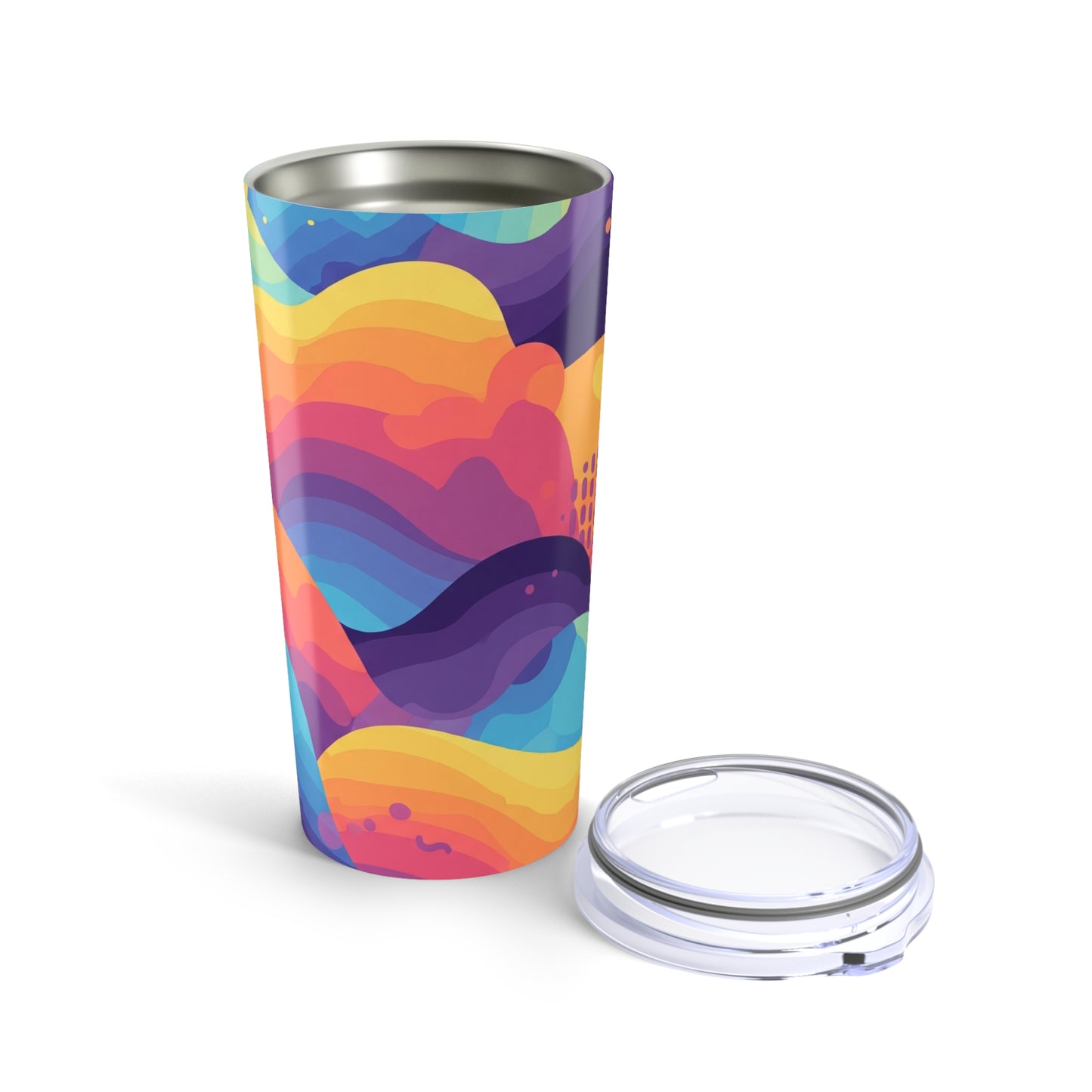 20oz Stainless Steel Tumbler With Double Wall Vacuum Insulation Leak Proof Travel Mug Durable Printed Coffee Cup