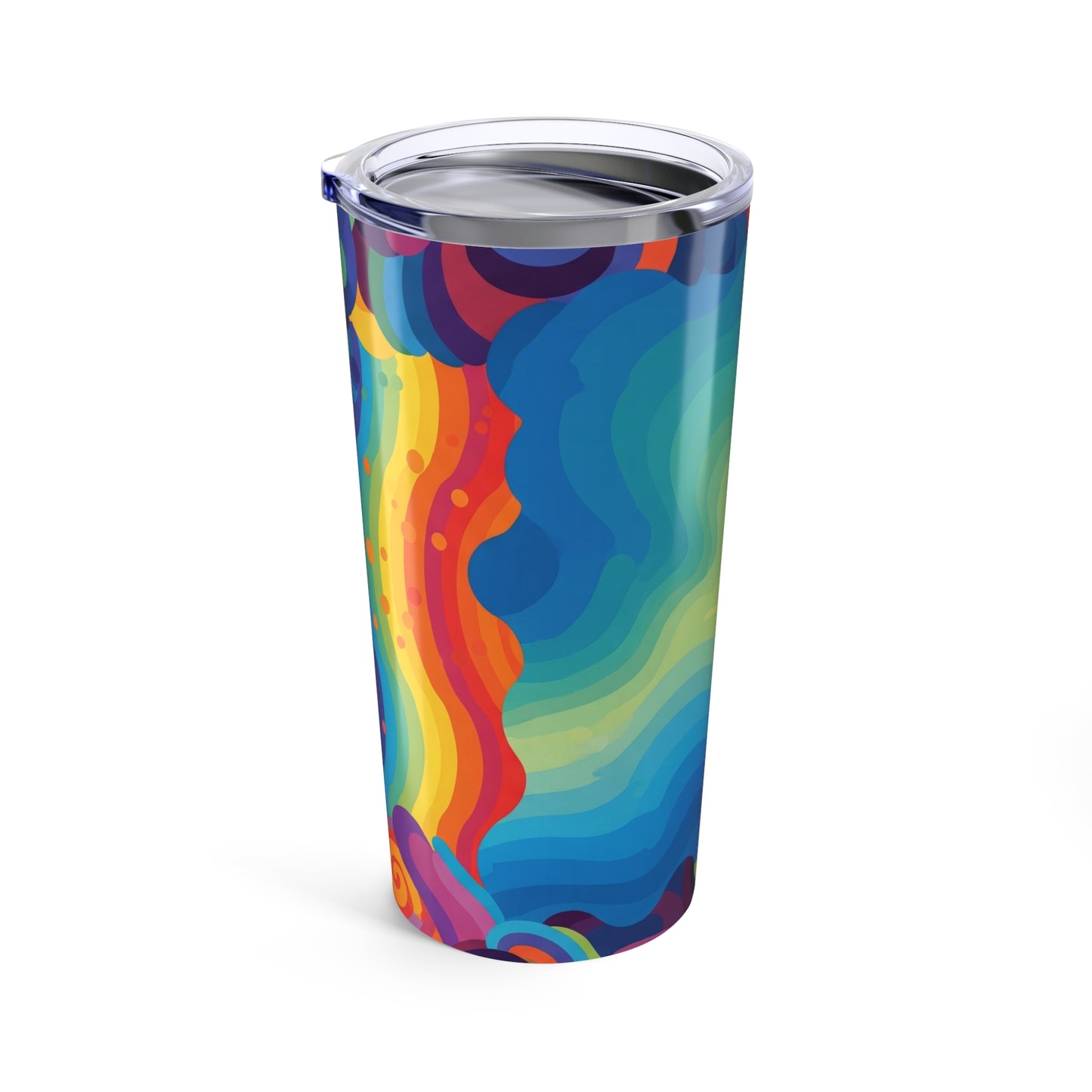20oz Stainless Steel Printed Tumbler With Double Wall Vacuum Insulation Leak Proof BPA Free Durable Thermal Travel