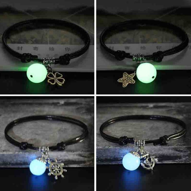 Unisex Luminous Alloy Bracelet Korean Design for Couples Opening Ceremony Anniversary Gift and Celebration Now