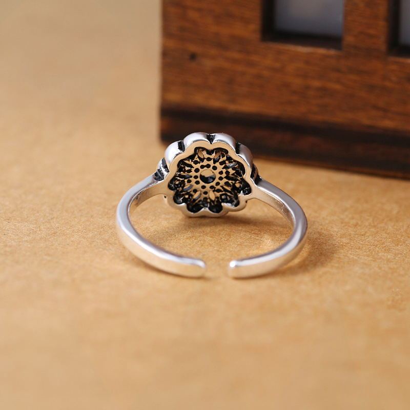 Womens Lotus Copper Ring Lightweight Elegant Fashion Jewelry Thai Inspired 16mm Diameter Lotus Flower Giftable