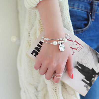 Womens 925 Silver Ring Double Twist Thin Band Adjustable Opening Retro Fashion Jewelry Gift For Women Everyday