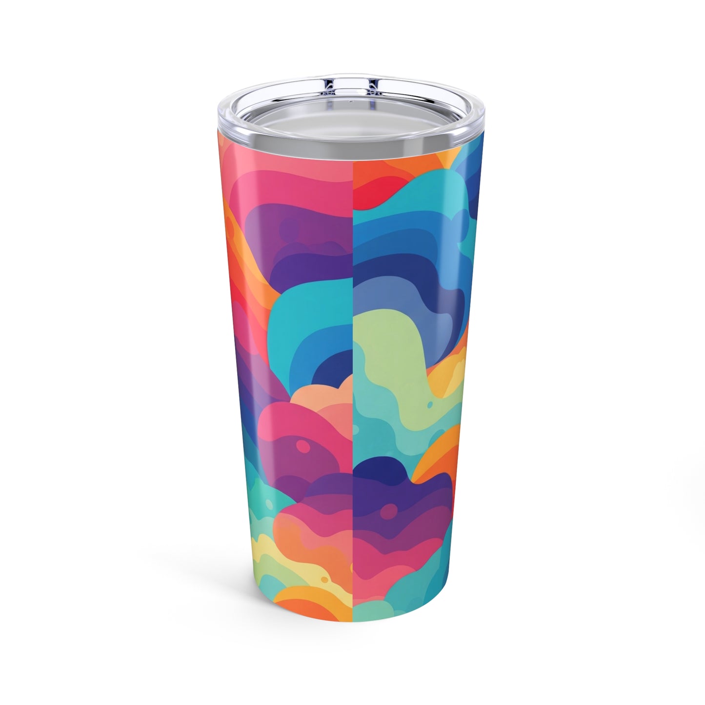 20oz Stainless Steel Tumbler With Double Wall Vacuum Insulation Spill Resistant Travel Mug With Printed Design