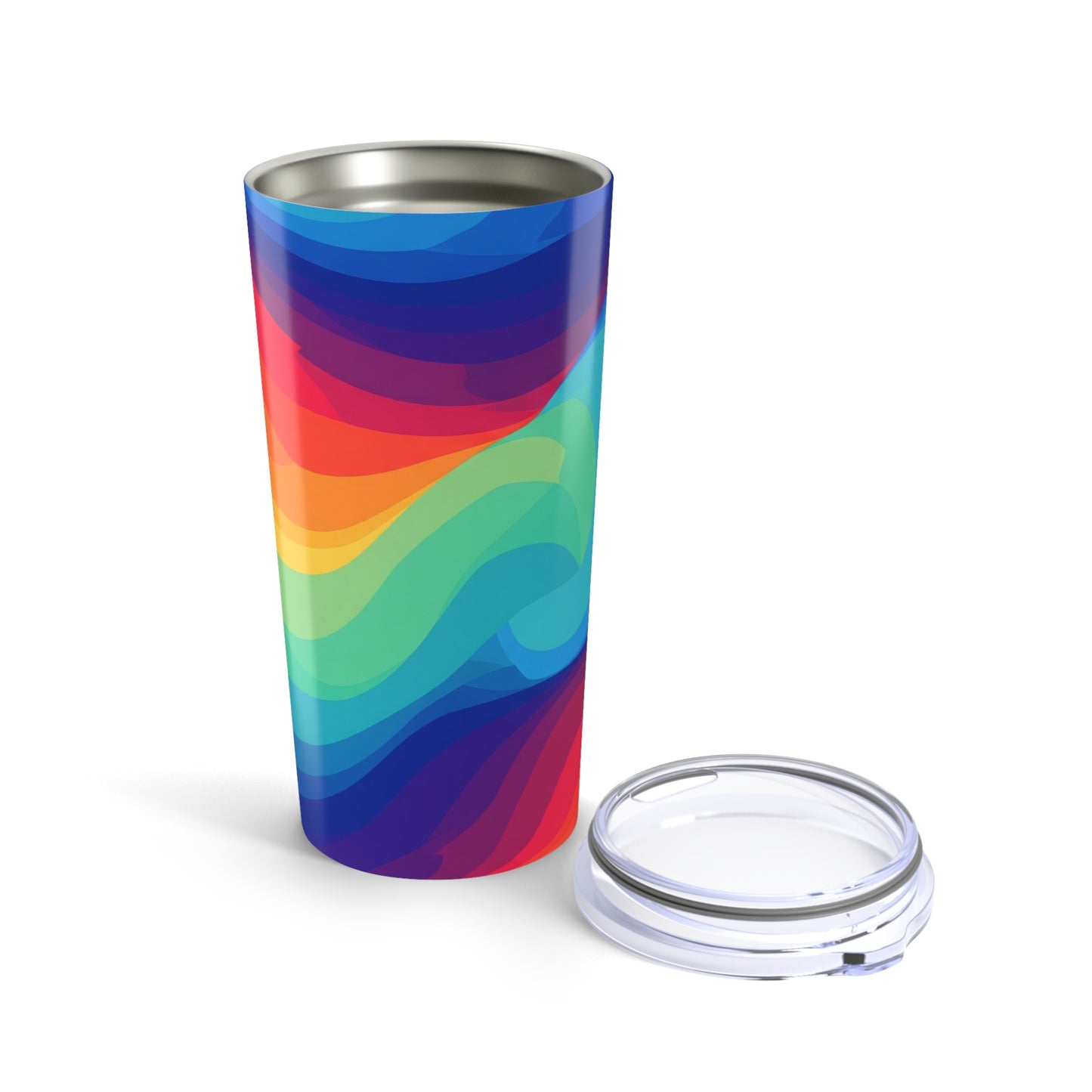 20oz Stainless Steel Printed Travel Mug With Double Wall Vacuum Insulation Spill Resistant Lid For Hot Beverages