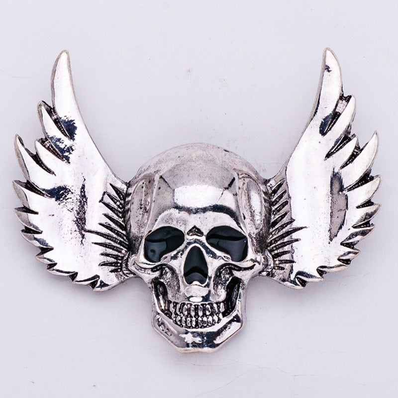 Unisex Alloy Brooch Pin Electroplated Silver Finish Ghost Design Lapel Pin Badge European American Styles Line