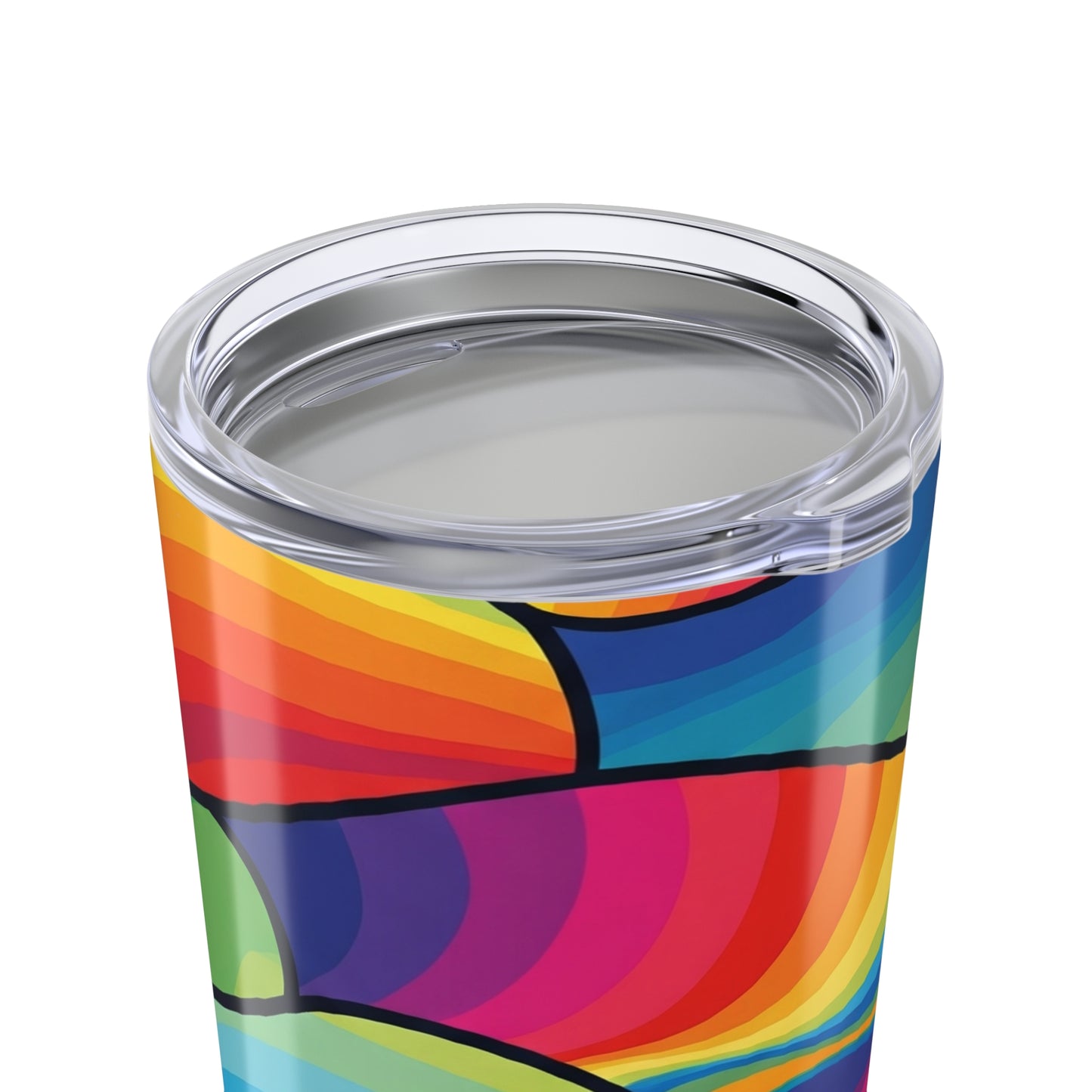 20 Oz Stainless Steel Travel Tumbler With Printed Pattern Double Wall Vacuum Insulated Leak Proof Hot Cold