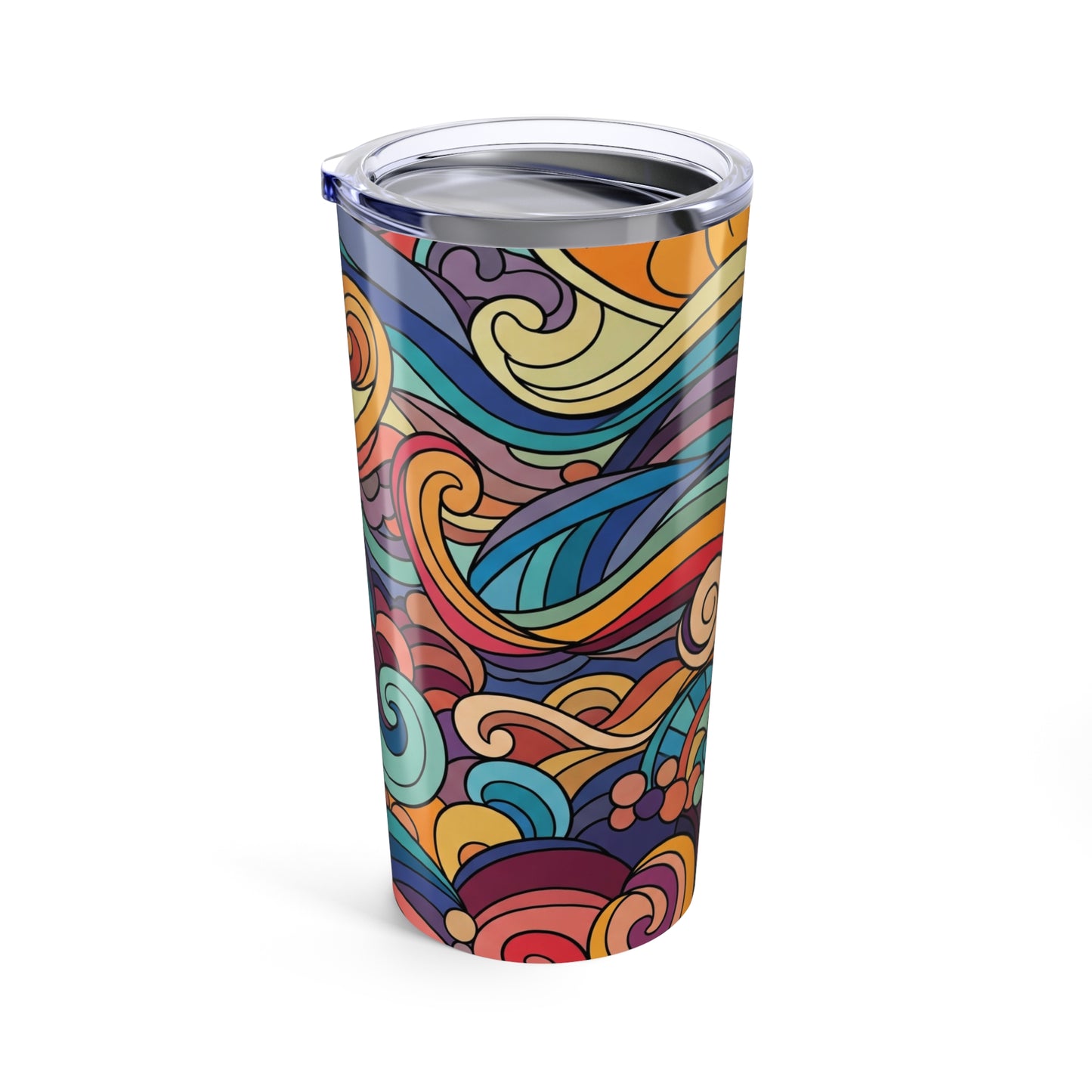 20oz Stainless Steel Tumbler With Double Wall Vacuum Insulation Spill Resistant Thermal Travel Mug For Daily Use