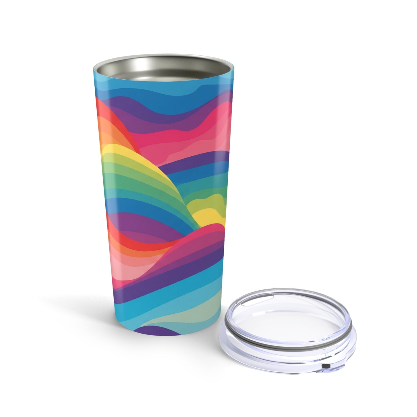 20oz Stainless Steel Tumbler With Design Double Wall Vacuum Insulation Spill Resistant For Hot And Cold Beverages