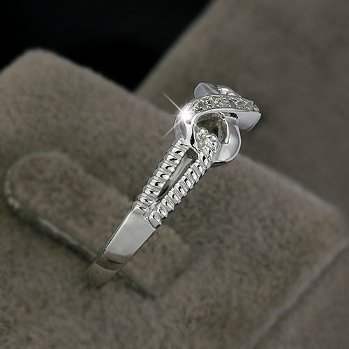 Diamond Accent Eight Band Ring Alloy Craftsmanship For Special Occasions And Everyday Wear Women Fashion Collection