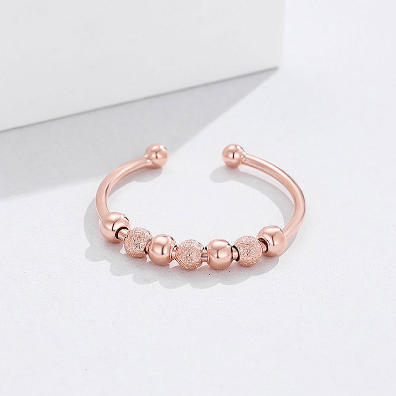 Sterling Silver Adjustable U Shaped Geometric Ring Women