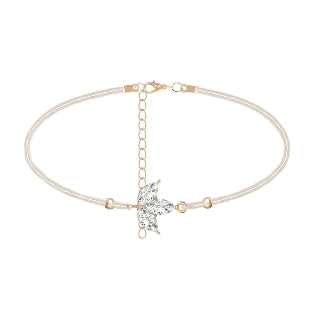 Womens Turtle Bracelet Set Electroplated Alloy Water Drop Gemstone Fashion Jewelry Individually Packed For Her