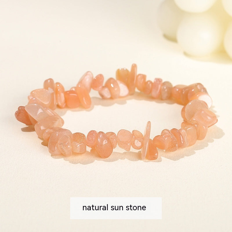 Handmade Natural Crystal Gravel Bracelet Agate Aventurine Irregular Chips Bracelet Women Unique Jewelry Gifts