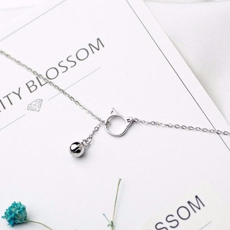 Silver Plated Cat Bracelet For Women And Girls Copper Jewelry Simple Elegant Cat Charm Bracelet For Everyday Wear