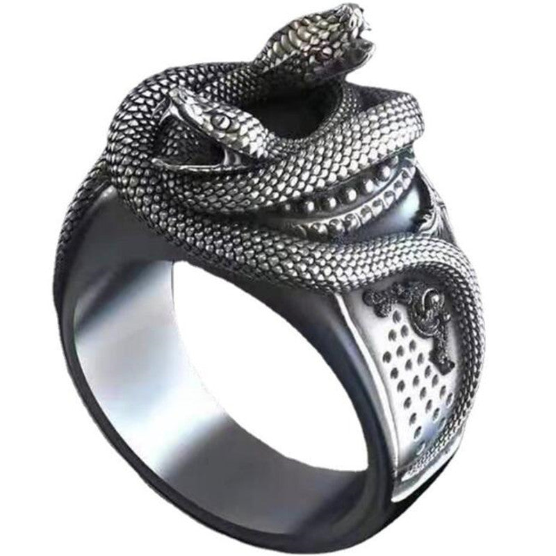 Geometric Python Ring Unisex Metal Hand Jewelry European American Design Sizes 6 7 8 9 10 11 12 13 Fashion Rings