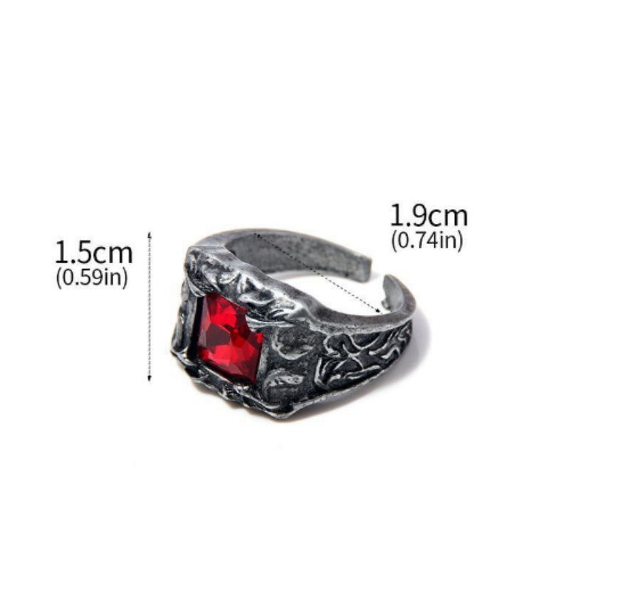 Unisex Alloy Fashion Ring Electroplated Individually Packaged for Game Accessory Inspired by Dark Souls 3 Gears