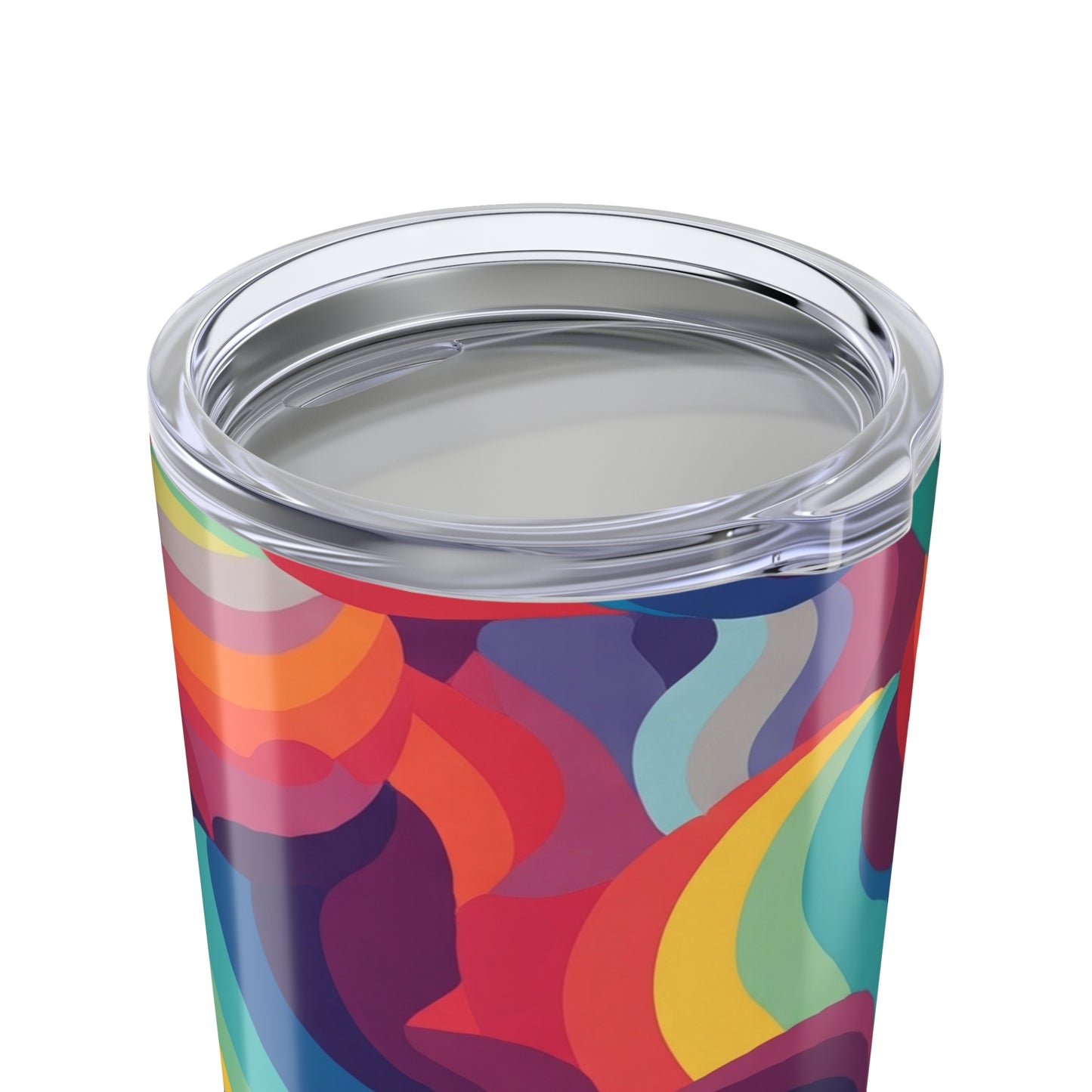 20oz Stainless Steel Tumbler With Printed Design Double Wall Vacuum Insulation Spill Resistant Travel Coffee Mug