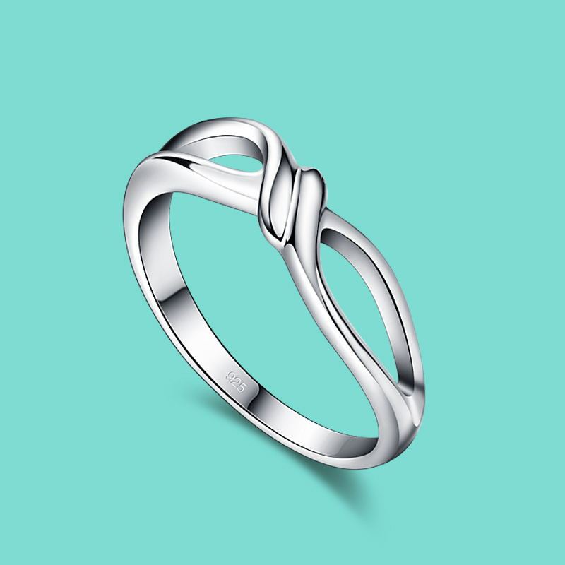 Womens 925 Sterling Silver Ring Simple Heart Design Hypoallergenic Jewelry Gift For Her Birthday Elegant Charms