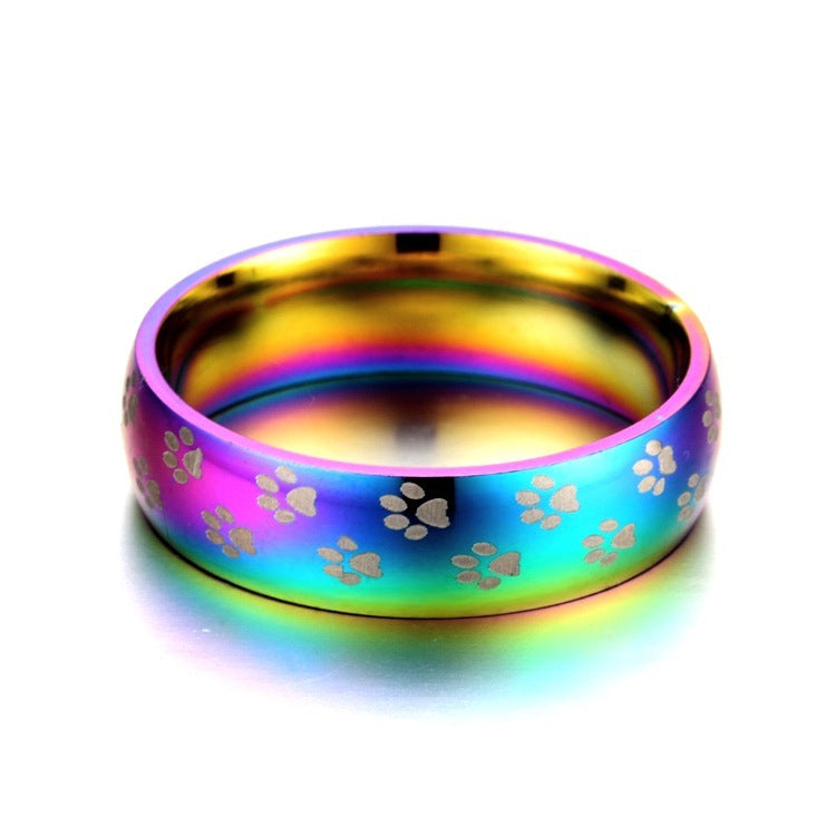 Stainless Steel Anklet Ring Colorful Design 6mm Face Width High Grade Exquisite Hand Polished Finish Elegant Shine