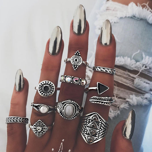 Women Arrow Ring Geometric Alloy Plated Ring Personalized European American Retro Statement Ring Modern Accent