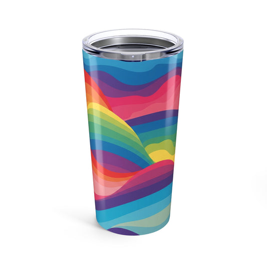 20oz Stainless Steel Tumbler With Design Double Wall Vacuum Insulation Spill Resistant For Hot And Cold Beverages