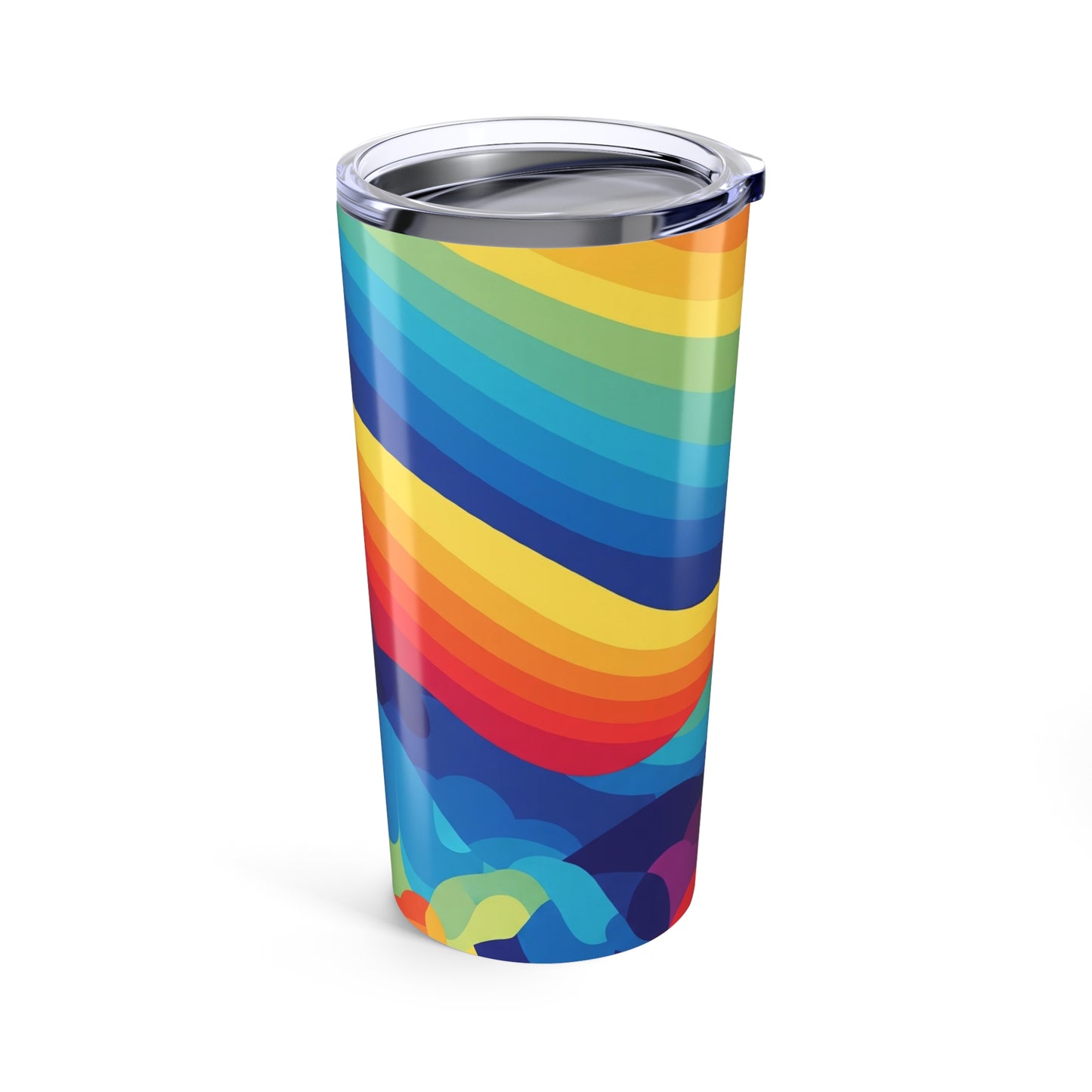 20oz Steel Travel Mug With Printed Artwork Double Wall Vacuum Insulated Leak Proof Durable For Hot And Cold Drinks