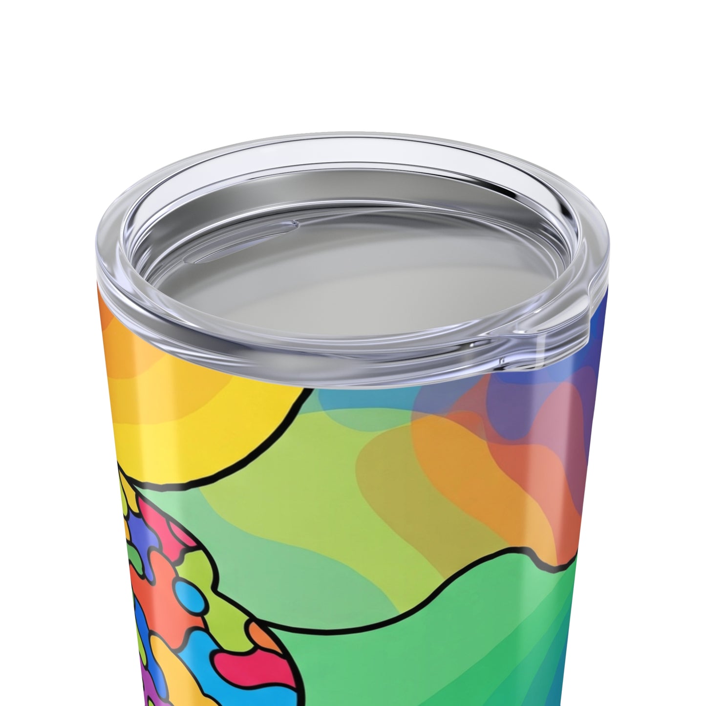 20oz Stainless Steel Printed Tumbler Double Wall Vacuum Insulated Travel Mug With Lid Leak Proof Hot Cold Durable