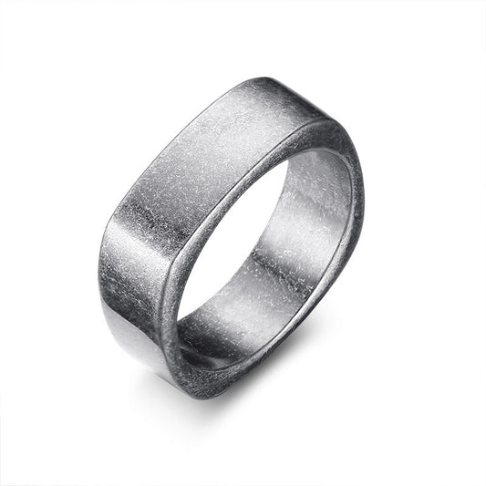 Mens Stainless Steel Ring Band Simple Design Statement Ring For Anniversary And Engagement Elegant Everyday Wear Gift