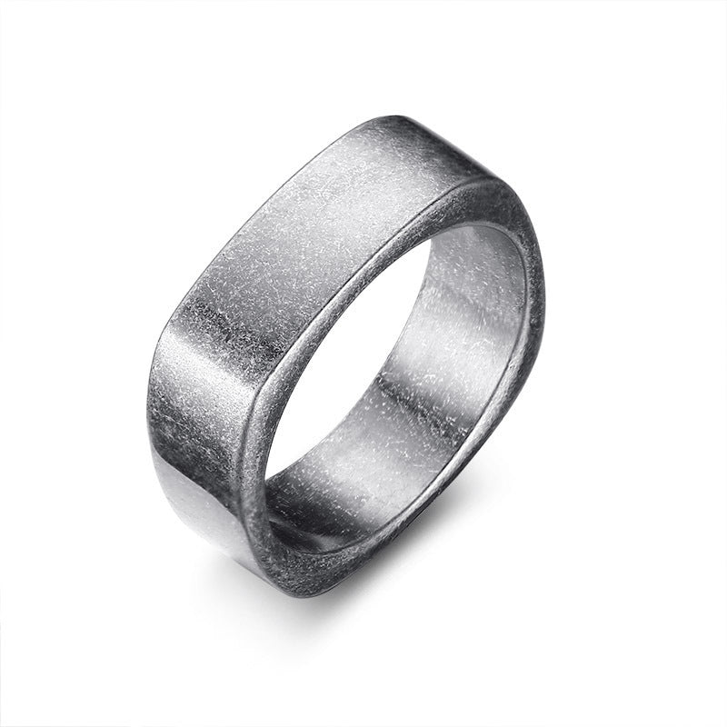 Mens Stainless Steel Ring Band Simple Design Statement Ring For Anniversary And Engagement Elegant Everyday Wear Gift