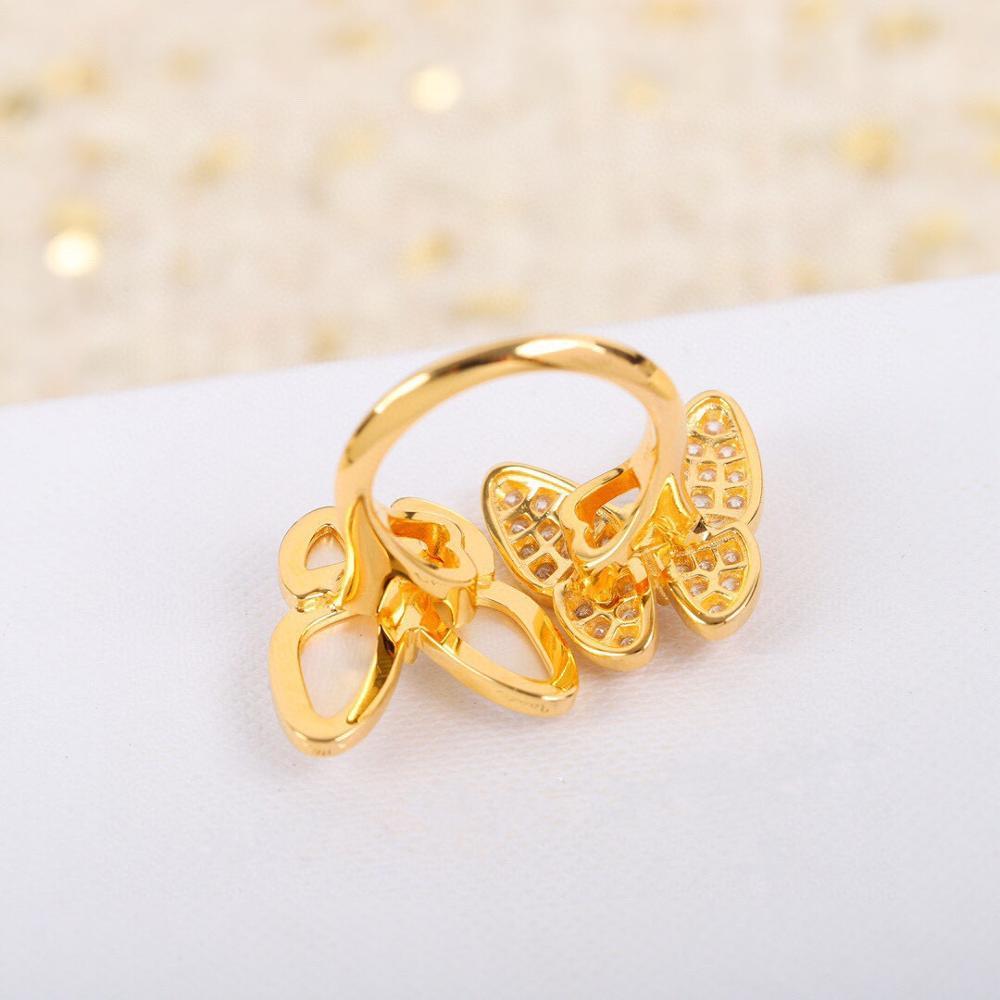 Womens 925 Silver Ring With Horse Eye Gem And Diamond Butterfly Design Adjustable Opening Pure Silver Gem Ring