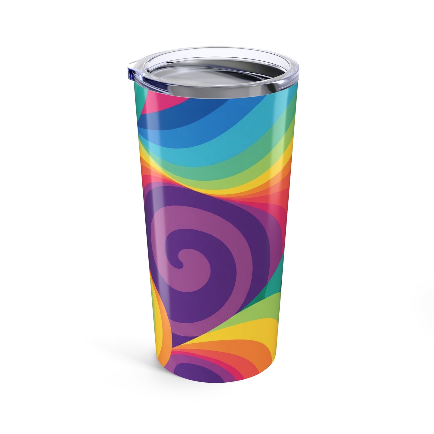 20oz Stainless Steel Tumbler With Vibrant Art Double Wall Vacuum Insulation For Hot And Cold Beverages Spill Proof