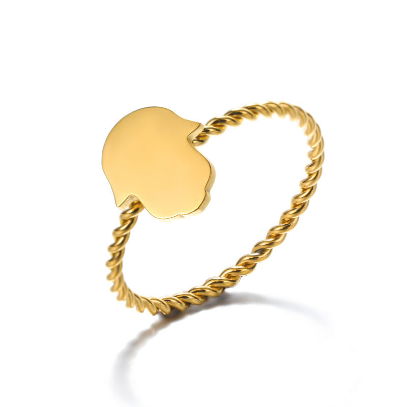 Couples Stainless Steel Rings Twisted Butterfly Cross Palm Circle Design Matching Band Set Electroplated Metal