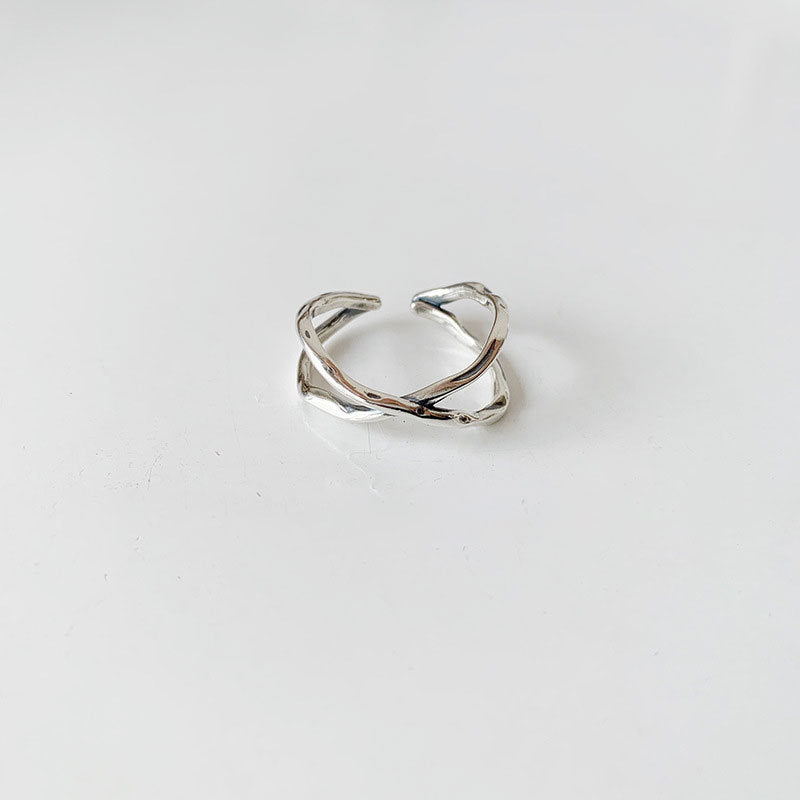 Korean Floral Ring 925 Sterling Silver For Women Gift