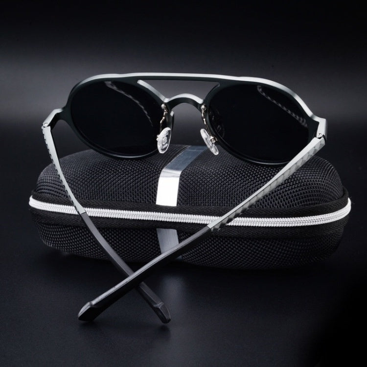 Mens Polarized Sunglasses Vintage Aluminum Frame Driving
