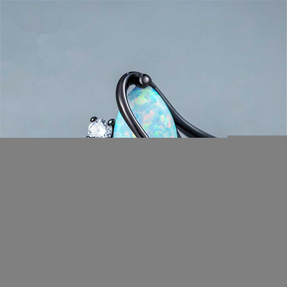 Horse Eye Ring Unisex Open Band With S Shaped Design Exquisite Metal Jewelry Statement Fashion Ring Modern Art