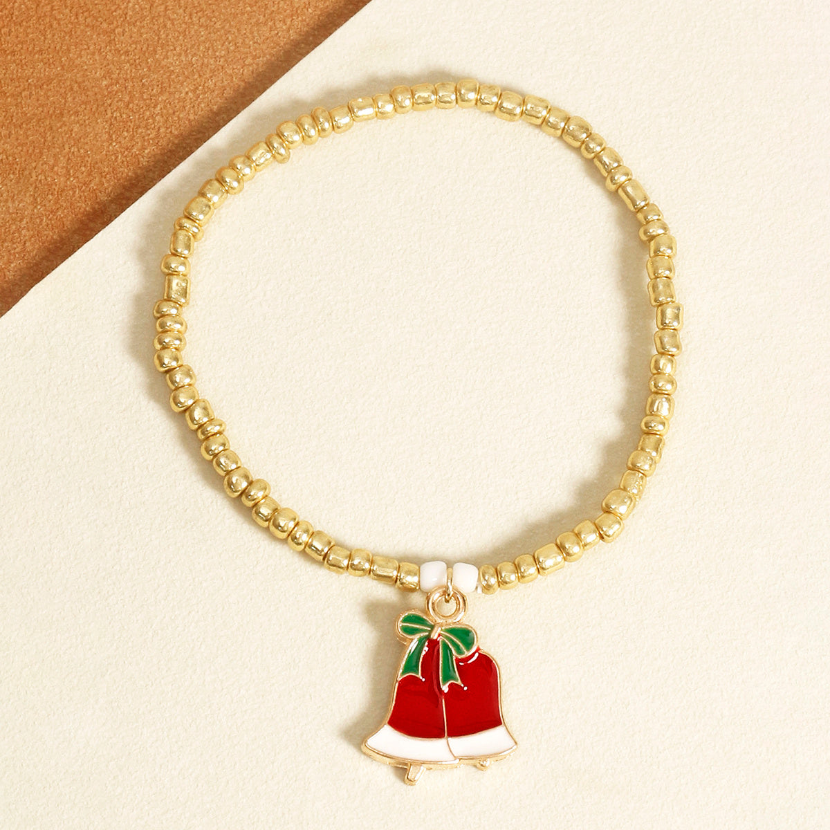 Alloy Bracelet With Rice Beads Geometric Bangle For Women Stylish Jewelry 6cm Diameter Color As Shown Nice Fit