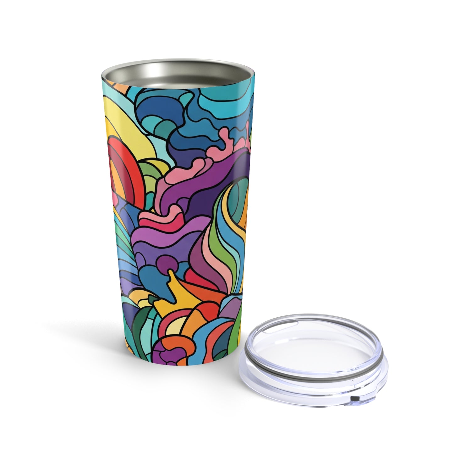 20 Oz Stainless Steel Tumbler With Double Wall Vacuum Insulation Spill Resistant Hot Cold Coffee Cup Dishwasher