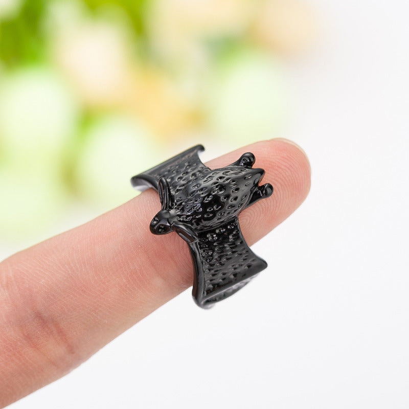 Unisex Bat Ring Electroplated Alloy Animal Jewelry Gift Ancient Gold For Celebration Everyday Style Accessory