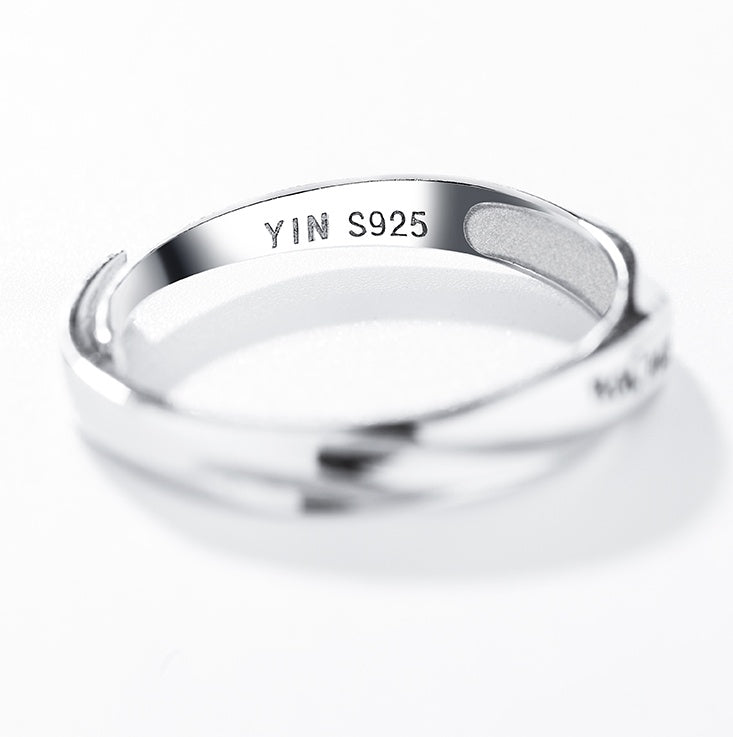 Couple Rings Set Matching Rings For Him And Her 925 Sterling Silver Band Japanese Korean Promise Rings For Two