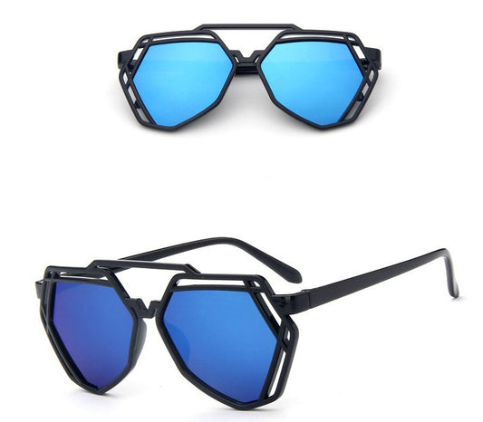 Resin Lens Sunglasses With Plastic Frame Unisex Fashionable Eye Protection Trendy Sun Glasses With UV 400 Protection