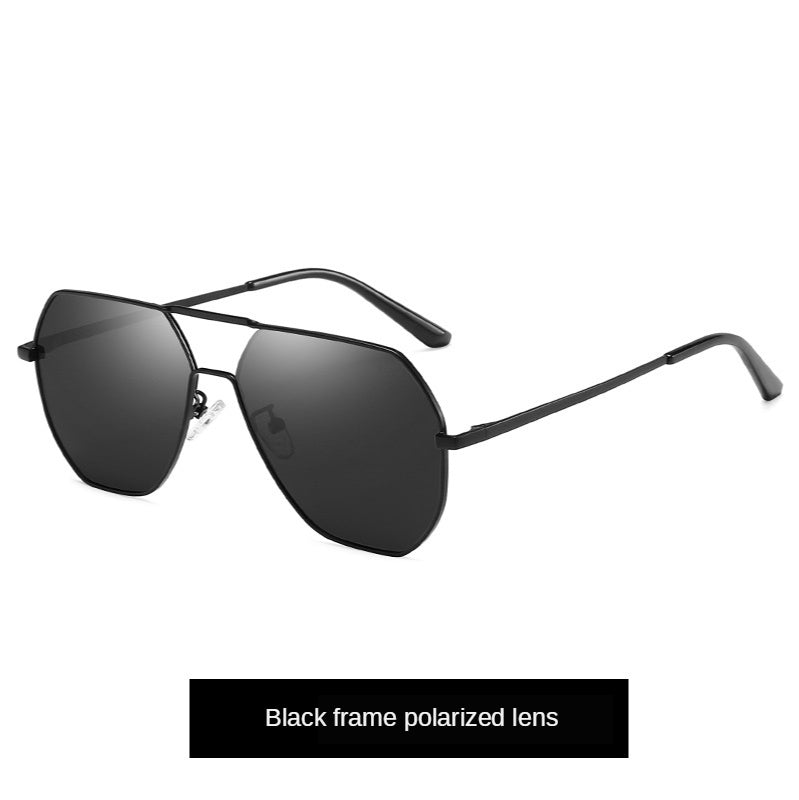 Mens Polarized Sunglasses Vintage Metal Frame TAC Lenses UV Protection Anti Glare Driving Fishing Outdoor All Day