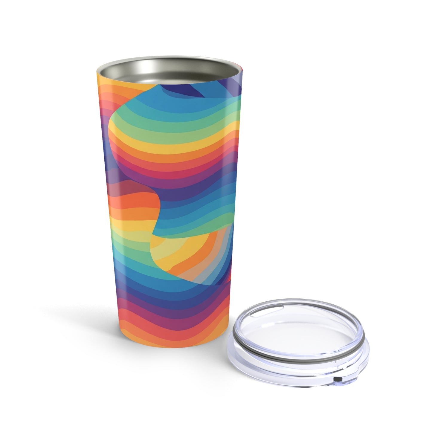 20oz Stainless Steel Tumbler With Double Wall Vacuum Insulation Leak Proof Lid For Keeps Drinks Hot Or Cold All Day