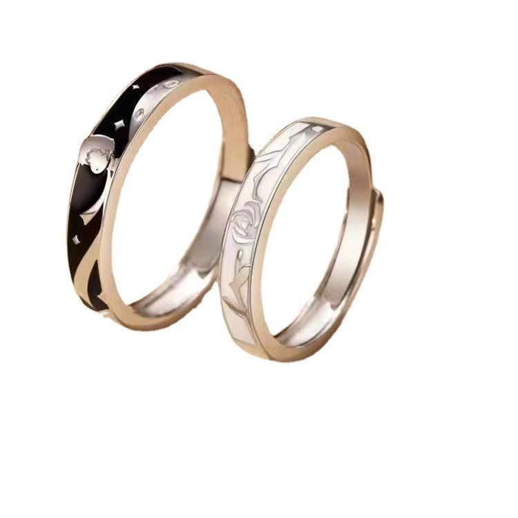 Geometric Ring Copper Plated White Gold Silver Minimalist Fashion Ring For Men And Women Jewelry Style Classic