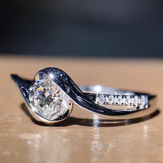 Octagon Zircon Engagement Rings Copper Settings Statement Ring For Proposals Weddings Anniversaries And Special